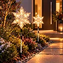 2er Set LED Gartenstecker Stern ca. 23,5 x 66 cm – Galeriebild 1, Artikelnummer 18515