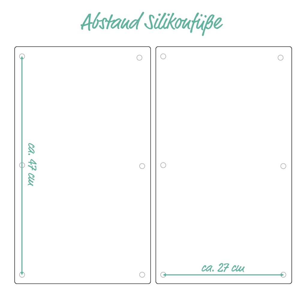 Zeller 2er Set Herdabdeckplatten "Marmor" Herdabdeckung aus Glas – Galeriebild 3, Artikelnummer 17030