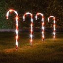4er Set LED Zuckerstangen Gartenstecker Weihnachtsdeko – Galeriebild 4, Artikelnummer 8092
