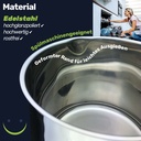 EDELSTAHL Milchkochtopf Kochtopf Milchtopf Topf Kuvertüre SYLT 1,5L – Galeriebild 7, Artikelnummer 2628