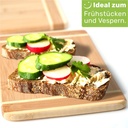 Bambus Frühstücksbrettchen Schneidebretter Set – Galeriebild 2, Artikelnummer 17293