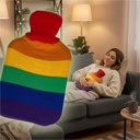 Wärmflasche mit Pride-Regenbogenbezug – 2 Liter, weich & wärmend – Galeriebild 1, Artikelnummer 17984