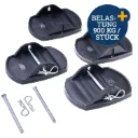 4er Set Stützplatten Wohnwagen Wohnmobil Anhänger Sicherung Stütze, Artikelnummer 9795