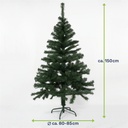 Künstlicher Weihnachtsbaum 150 cm Grün 440 Zweigen mit Metallständer – Galeriebild 9, Artikelnummer 2549