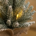 20 LED Weihnachtsbaum warmweiß Timer Batteriebetrieb Schneeoptik 45 cm – Galeriebild 3, Artikelnummer 18281