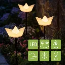 3er LED Solar Gartenstecker "Papierboot" – Galeriebild 1, Artikelnummer 14953
