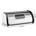 Edelstahl Brotkasten Rollklappe & Sichtfenster – Galeriebild 2, Artikelnummer 7669