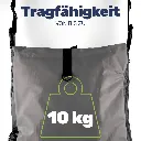 Tarpaulin-Fahrradtasche grau – Galeriebild 1, Artikelnummer 18365