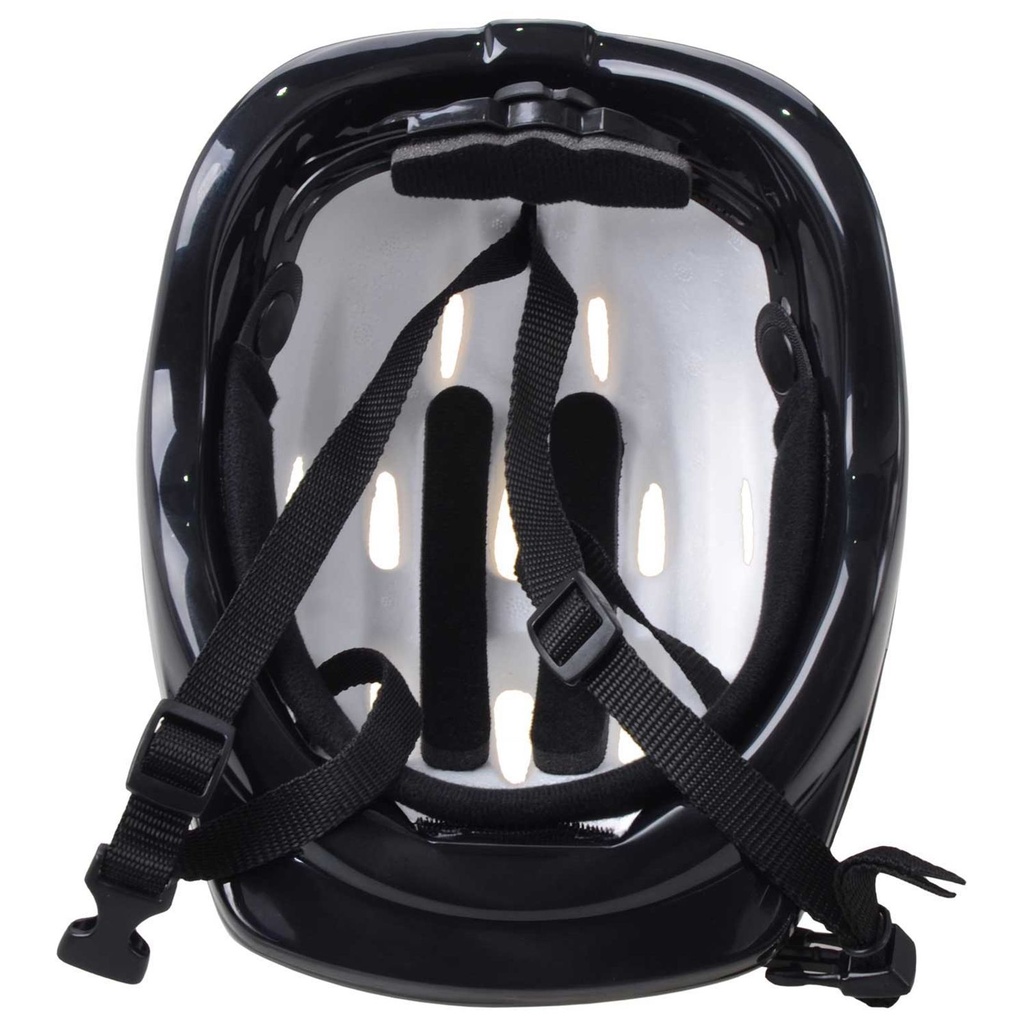 Kinder Fahrradhelm Grau glänzend Lüftungsschlitzen Kopfumfang 52–56 cm – Galeriebild 2, Artikelnummer 17884