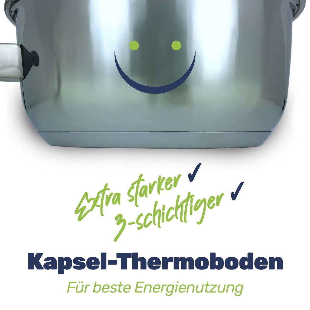 Stielkasserolle "Sylt" Kochtopf Topf aus Edelstahl – Galeriebild 6, Artikelnummer 2570