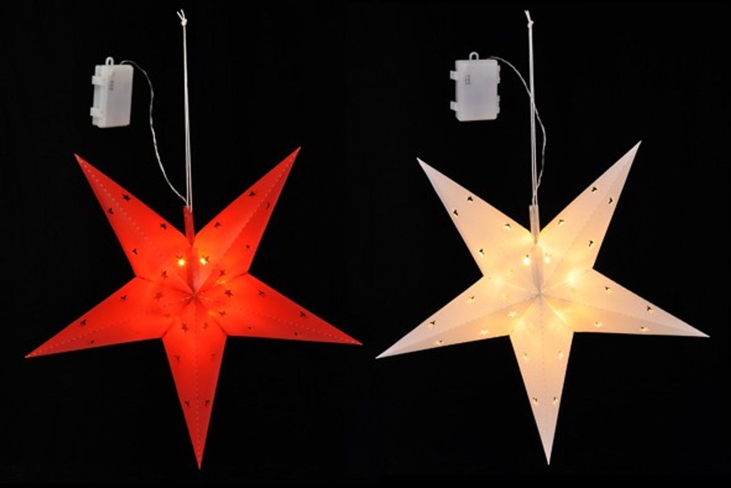 LED Weihnachtsstern Fensterdekoration – Galeriebild 1