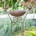 Vogeltränke Vogelbad Vogelbecken Wasserstelle Rankhilfe Metall – Galeriebild 1, Artikelnummer 15641