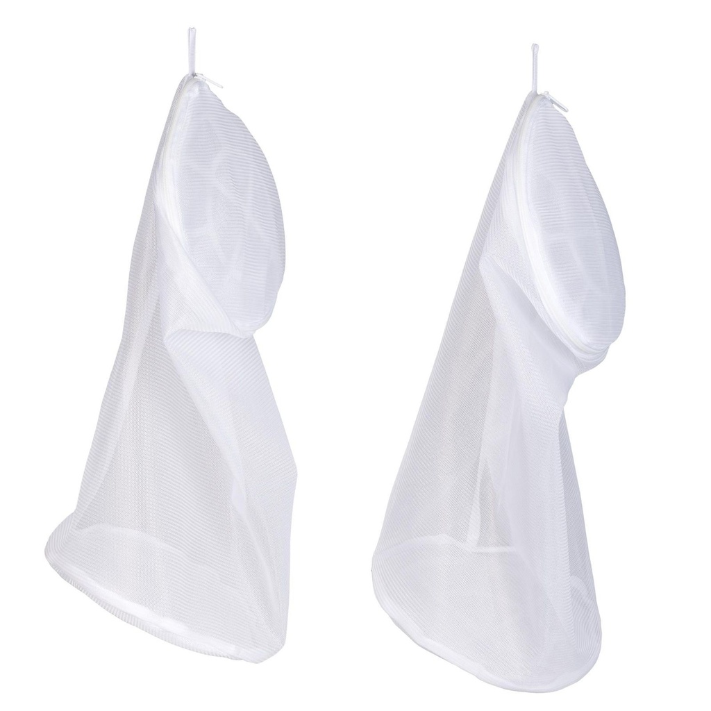 Wäschenetz für Schuhe 2er Set weiß aus Polyester Ø18x38cm – Galeriebild 2, Artikelnummer 18313