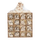 Holz-Aufhänger-Set Weihnachtsbaum Schmuck 48 Figuren – Galeriebild 2, Artikelnummer 8074