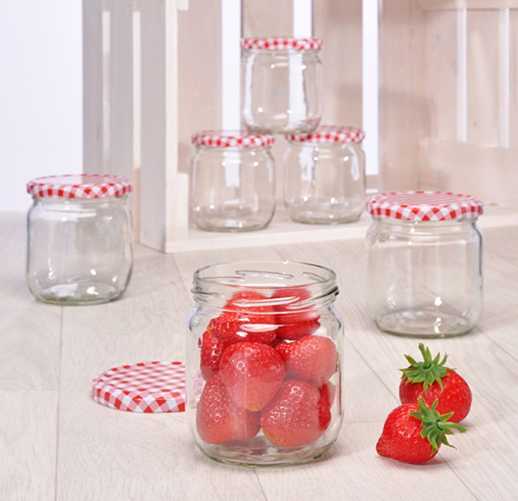 6er Set Einmachglas Marmeladenglas Einmachgläser Vorratsglas mit Schraubdeckel