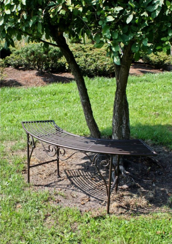 Bogenbank Gartenbank Rost-Optik Eisen – Galeriebild 3, Artikelnummer 2916