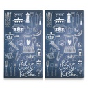 Zeller 2er Herdabdeckplatten "Lovely Kitchen" – Galeriebild 1, Artikelnummer 14798