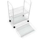 Zeller 3-Etagen Rollwagen Badwagen Allzweckwagen Metall ca. 43,5 x 26 x 62,5 cm – Galeriebild 2, Artikelnummer 15091