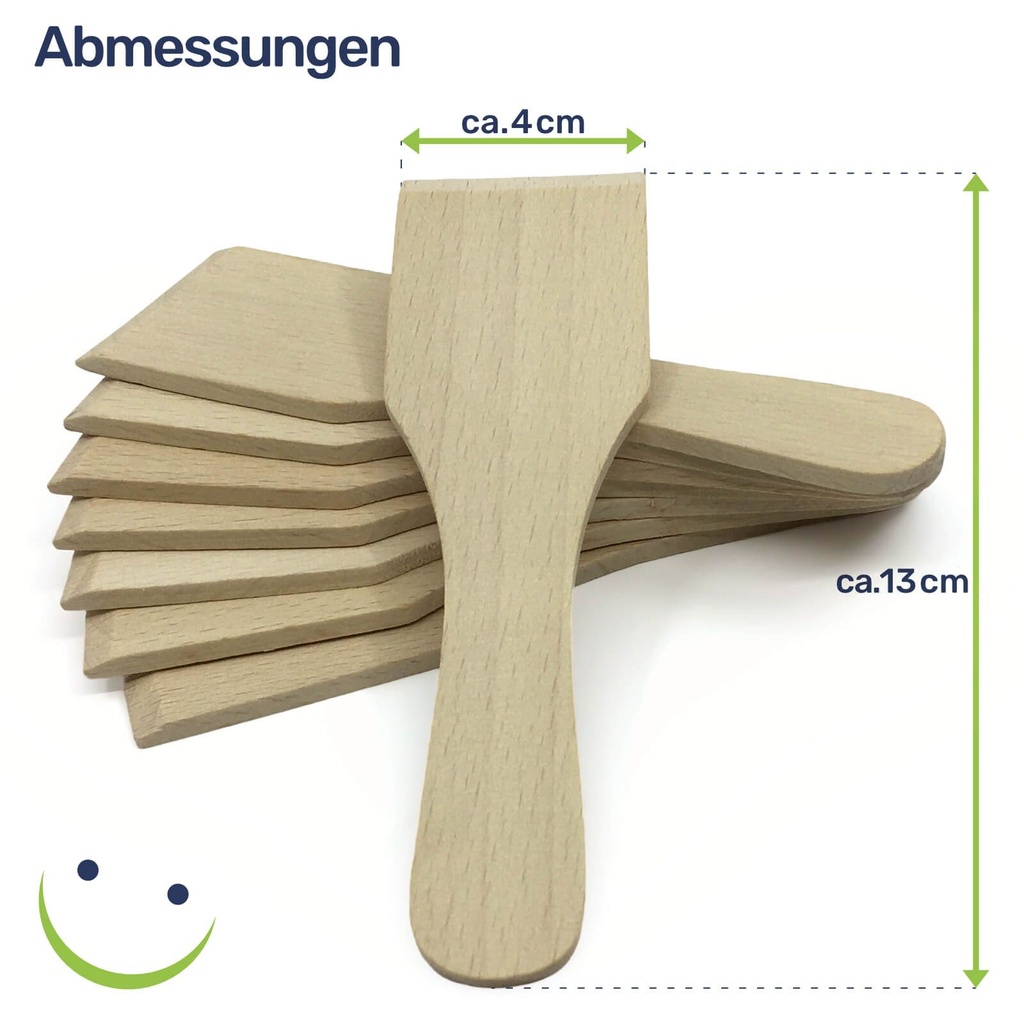 Racletteschieber Raclettespachtel Holzschaber Set Buchenholz 13 cm – Galeriebild 6, Artikelnummer 17209