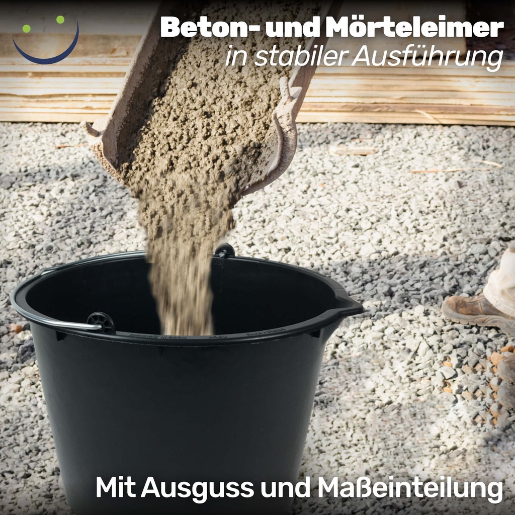 Baueimer 20L Betoneimer Ausguss – Galeriebild 1, Artikelnummer 17063