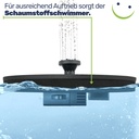 Solar Springbrunnen Ø 16 cm mit 7 verschiedene Düsen – Galeriebild 10, Artikelnummer 17287
