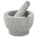 Mörser mit Stößel Reibe Zerkleinerer Gewürz Mühle aus Granit – Galeriebild 7, Artikelnummer 8725