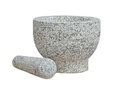 Mörser mit Stößel Reibe Zerkleinerer Gewürz Mühle aus Granit – Galeriebild 5, Artikelnummer 8725