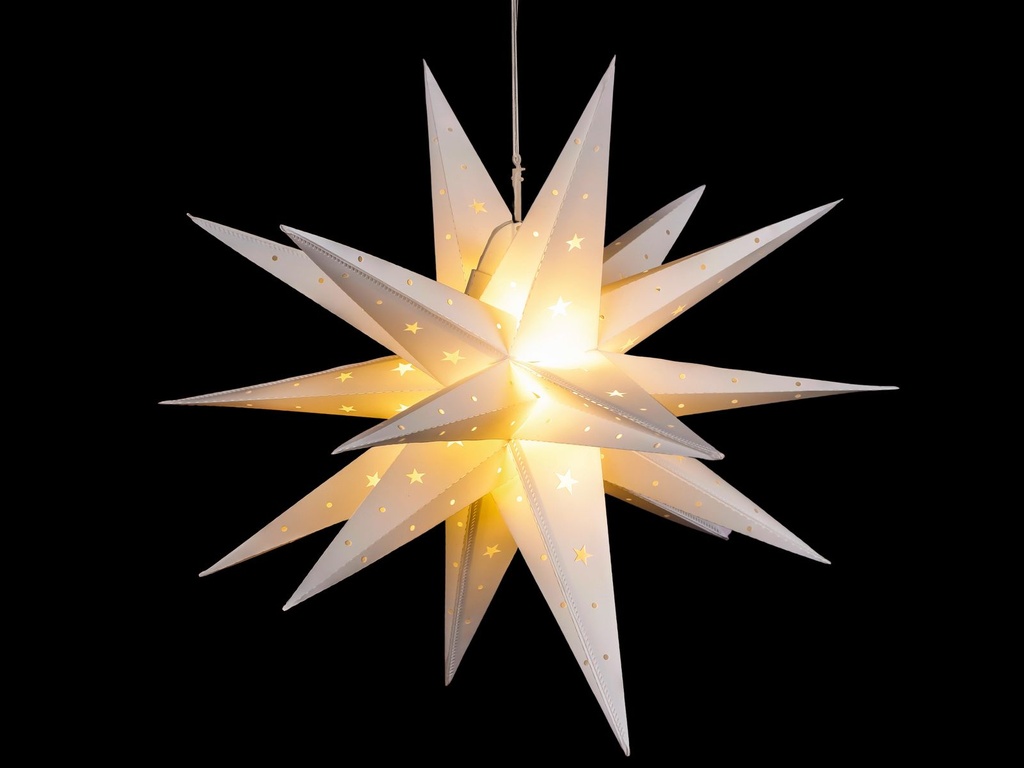 LED Weihnachtsstern Dekostern Leuchtstern Fensterdekoration – Galeriebild 1, Artikelnummer 5828