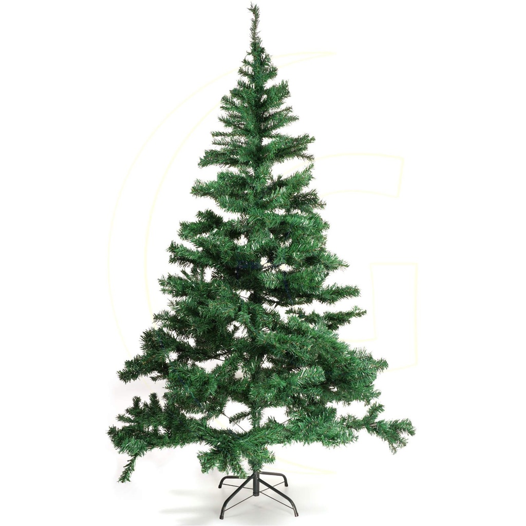 Künstlicher Weihnachtsbaum 210 cm grün mit Metallständer 1000 Zweigen – Galeriebild 1, Artikelnummer 8123