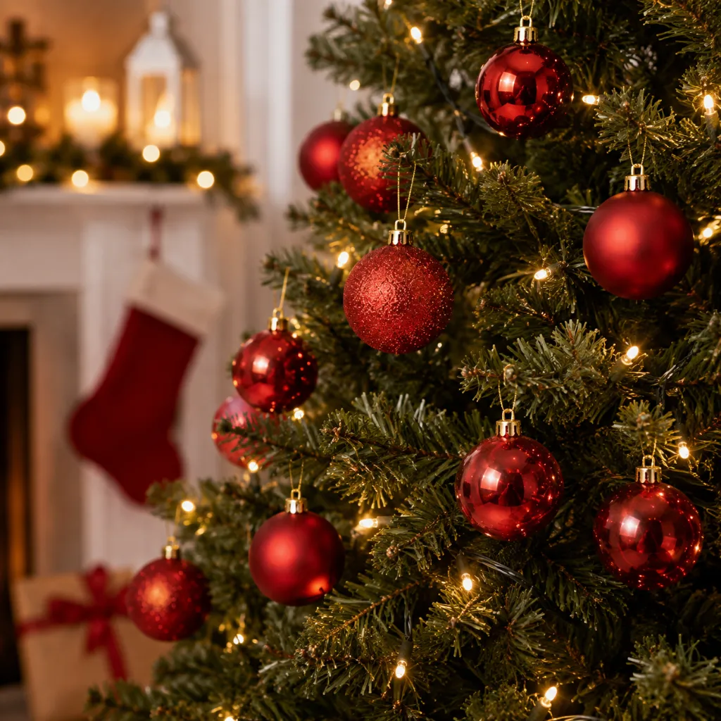 20er Weihnachtsbaum Kugeln Kunststoff – Galeriebild 1