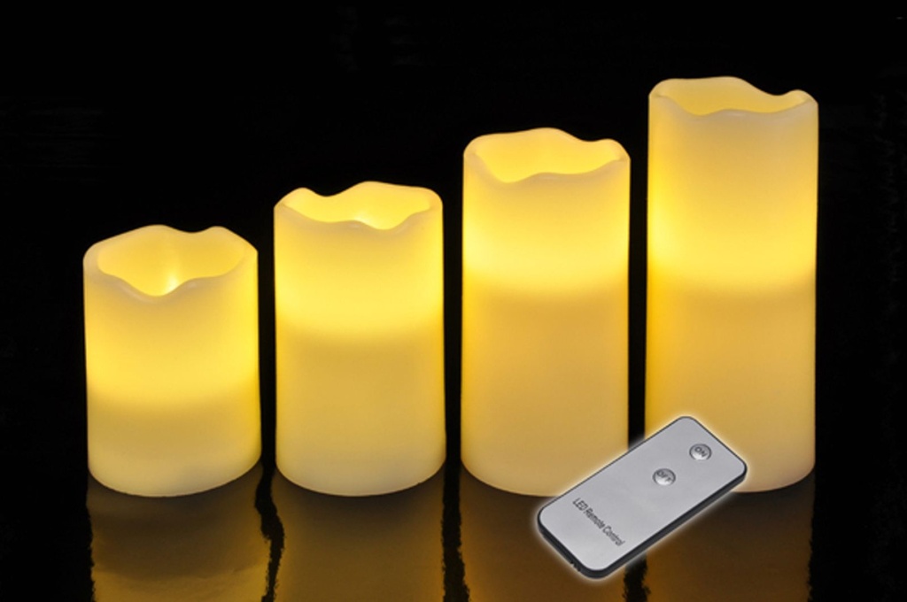 4er LED Kerzen flammenlos mit Fernbedienung – Galeriebild 2, Artikelnummer 8701