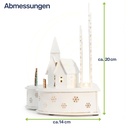 Beleuchtete LED Weihnachtsstadt mit Rentieren Weihnachtsdeko – Galeriebild 7, Artikelnummer 15970