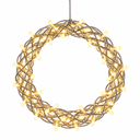 Metall Kranz mit 40 LEDs ca. Ø 30 cm, Artikelnummer 18521