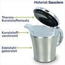 2er Set Edelstahl Thermo Sauciere Einhand Soßenkanne – Galeriebild 4, Artikelnummer 17213