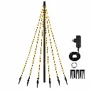 Fahnenmast-Lichterkette mit 400 warm weißen LEDs – Galeriebild 1, Artikelnummer 18510