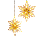 2er Set LED Weihnachtssterne Weihnachtsdekoration Christmas Stars – Galeriebild 1, Artikelnummer 16167