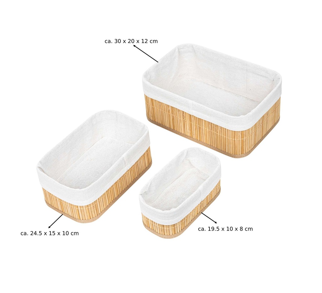 3er Bambus Badezimmer Organizer – Galeriebild 3, Artikelnummer 17003