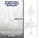 Weißer Weihnachtsbaum 90–180 cm künstlicher Tannenbaum in 4 Größen – Galeriebild 3, Artikelnummer 18345