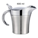 Thermo-Sauciere Einhand Soßenkanne mit ca. 400 ml aus Edelstahl – Galeriebild 1, Artikelnummer 7340