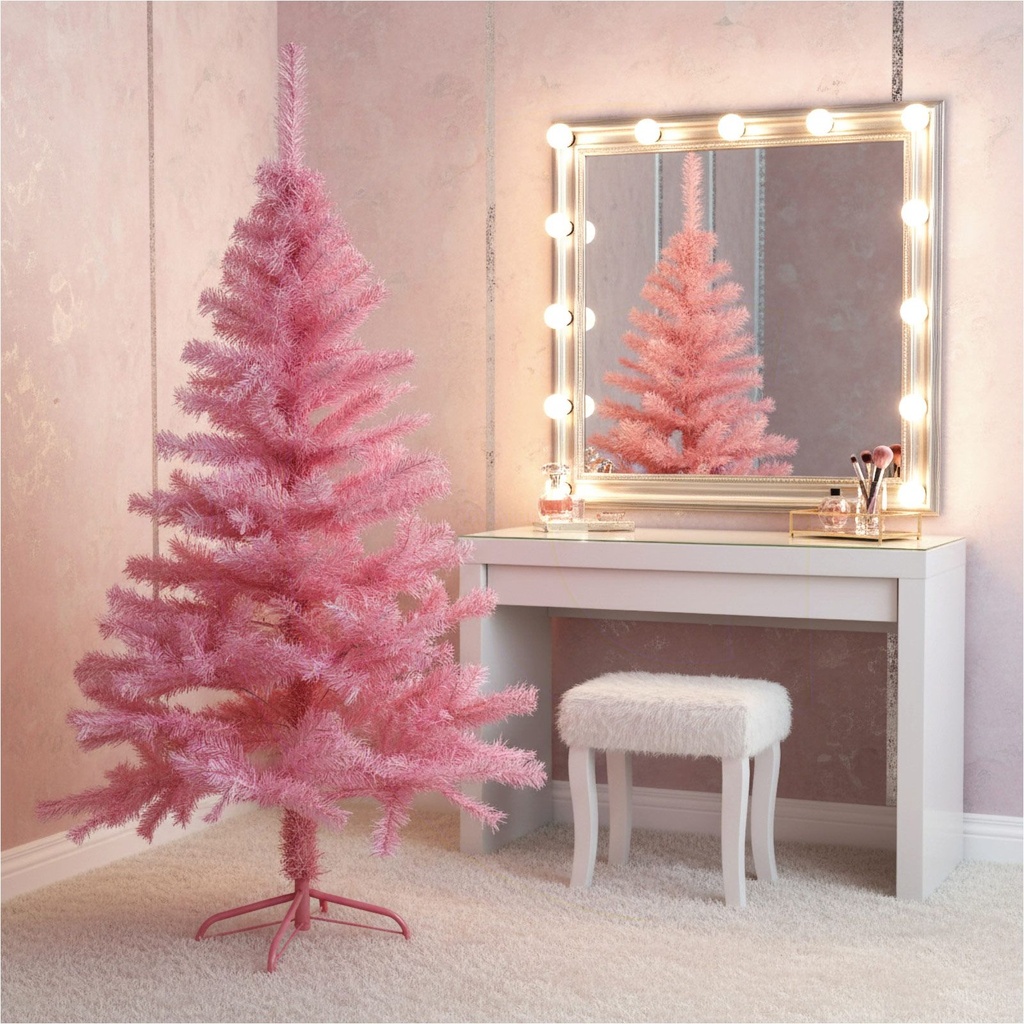 Pinker Weihnachtsbaum 150 cm künstlich mit Metallständer 440 Zweigen – Galeriebild 7, Artikelnummer 3007