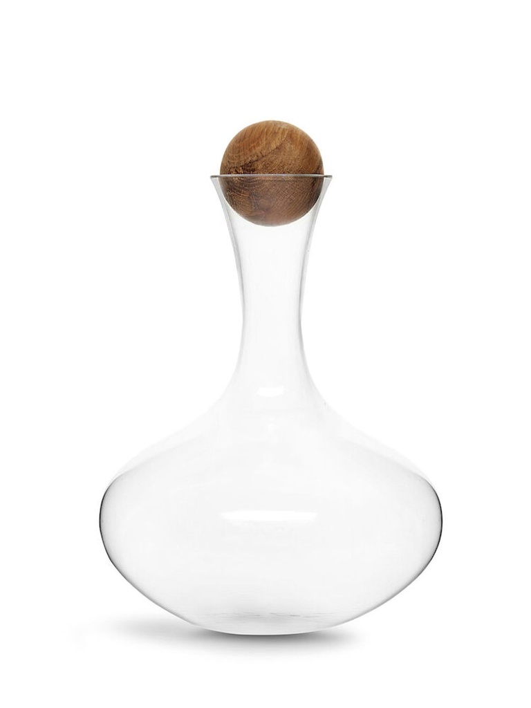 Elegante Glas Karaffe mit Eichenholzstopfen – 2 Liter – Galeriebild 7, Artikelnummer 17547