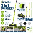 3 in 1 Fugenbürste mit Teleskopstiel 80–140 cm – Galeriebild 1, Artikelnummer 12779