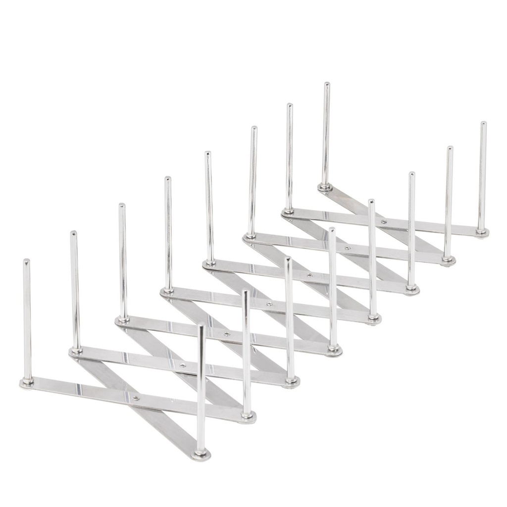 Ausziehbarer Topfdeckelhalter aus Edelstahl 9,5–80cm – Galeriebild 2, Artikelnummer 18111