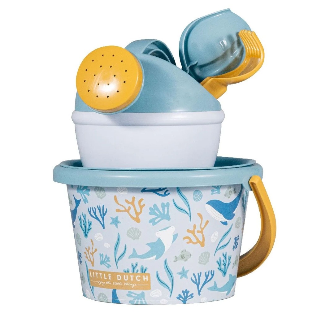 Little Dutch Strandset Eimerset 5-teilig Ocean Dreams Blue – Galeriebild 1, Artikelnummer 18048
