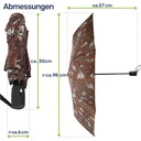 Taschenschirm Tigermuster Automatik Polyester 100cm Ø 8 Streben – Galeriebild 7, Artikelnummer 18149
