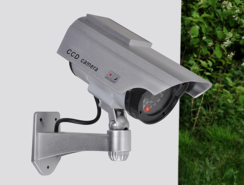 Solar Sicherheitskamera Kamera Attrappe Dummy mit LED – Galeriebild 1, Artikelnummer 8007