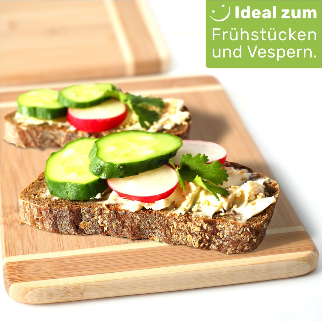 Bambus Frühstücksbrettchen Schneidebretter Set – Galeriebild 2, Artikelnummer 17293