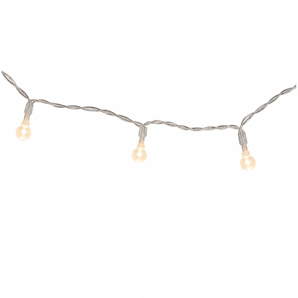 10 LED Lichterkette Weihnachten Beleuchtung Kette mit Perlen Warmweiß – Galeriebild 1, Artikelnummer 8511