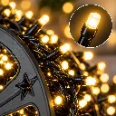 1000 LED Lichter auf Kunststoffrad für den Aussengebrauch, warmweiß – Galeriebild 1, Artikelnummer 18520