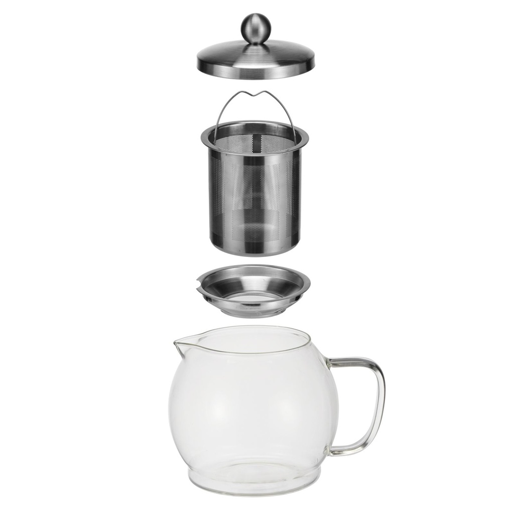 Glas Teekanne mit Filter 1,2L – Galeriebild 2, Artikelnummer 9480
